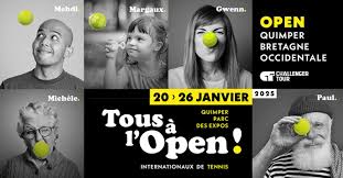 Affiche de l'open de tennis quimper 2025